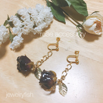 【限定】ドライフラワーローズ ピアス & イヤリング