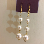 3連パールピアス