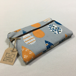 ポーチ タイプ 母子手帳ケース  北欧 Kiruma しずく グレー色  マルチケース 母子手帳