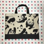 ぱんだ柄のレッスンバッグ