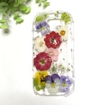専用ページ＊フルオーダー ミニ薔薇&ビオラgarden＊限定1点＊押し花ケース   スワロフスキーいっぱい♡スマホケース 
