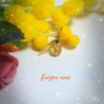 シトリンの蜜蜂ピアス。