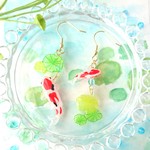 鯉と蓮の葉＊ピアス/イヤリング