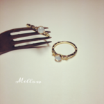 *OPEN　SALE*　drop ring (white)