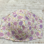 大人用ガーゼマスク（紫の花柄）