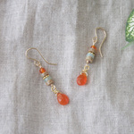 Orange Nature Pierce（カーネリアン×インプレッションストーン）