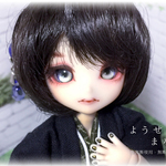 【新紙】8mmレジンアイ / 幻想ほのか（黒）