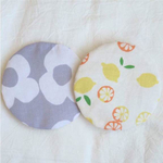  ＊  送料無料  レモン オレンジ 花柄 コースター   2枚set  ＊