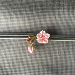 ☆再販☆正絹つまみ細工の帯留 桜