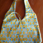 レモンがいっぱいリバーシブルエコバッグ
