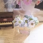 *＊Kazariya*＊Tear.。～美しの涙.。*＊シンプルナチュラルな小花のミニバレッタ.。＊