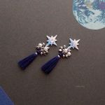 【輝星(Blue×Purple)】 ビーズとタッセル(Navy)