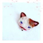 ねこさん羊毛ブローチ