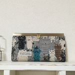 ✴︎送料込✴︎たくさん入る口金長財布 ネコさんだらけ✴︎