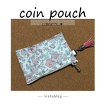  リバティ♡タッセル付きコインポーチ    Felicite