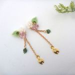 ハナミズキと桜・散る…揺れる…ピアス・イヤリング