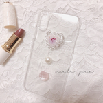 【注文製作】ちゅるんと可愛いハートチーク♡iPhone case