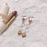  ハート♡ロングイヤリング/ピアス