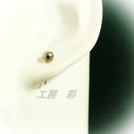 ☆ご奉仕品☆ＡＡＡランク・ゴールドブラウン淡水パールのプチプチピアス