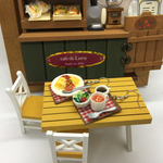 再販　オムライスとミネストローネの喫茶店ランチ　ミニチュアフード　ピアス　