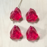 VINTAGE HOT PINK ACRYLIC NUGGET BEADS ＊1934＊