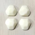 VINTAGE MATTE CREAM  HEXAGON TRIANGLE DECO CABOCHONS