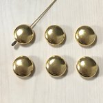 GOLD FLAT ROUND CIRCLE BEADS