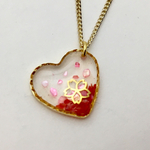 桜ハートネックレス