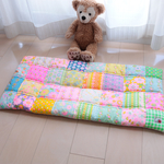 【nan…様オーダー品】　四角つなぎのパッチワーク・極厚タイプ　41cm×85cm　kukka240