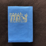 刺繍ブックカバー 古代エジプトの行列