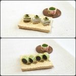 【 SALE 】『３種のカップケーキ  ～ハートのチョコ乗せ～』ミニチュア, ミニチュアフード