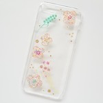 ペイントとスパンコールのiPhoneケース  - charming -
