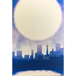 ポストカード  月夜の街