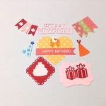 お誕生日❤️バースデーカード、寄せ書き、アルバムのデコレーションに(689)