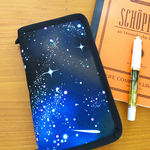 万年筆のためのペンケース*宇宙・ブラック