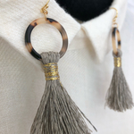 oga様 フープ×タッセルピアス  