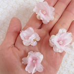 さくら咲く、桜とパールのビジューピアス
