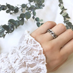 silver chain ring