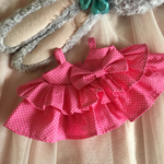 ステラルーちゃんのお洋服☆ キャミワンピース　ピンクドット