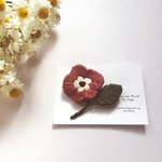 アネモネ の ブローチ (茜)