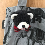【ブローチ】黒クマくん(送料無料)