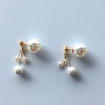 ミニパール×パールキャッチのピアス 