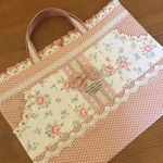 レッスンバッグ*ローズレース　ポケット付♪yuwa リボン