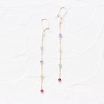 14kgf- multicolored gardenピアス(イヤリング変更可能)