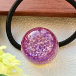 twinkle purple night winterヘアゴム　レジン