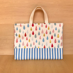 【mana...様ご注文品】入園グッズ（ラメしずく×ストライプ　ブルー）