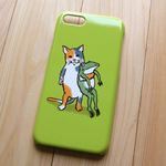 スマホケース　なかよし？（三毛猫ライム）