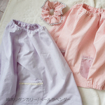 （size100～120）綿ポリ生地の上品でやさしいスモック