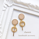 新作✩レザー リング スティックピアス