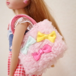 リカちゃん 服 ★送無★リカちゃんにぴったりなふわもこバッグ♡②